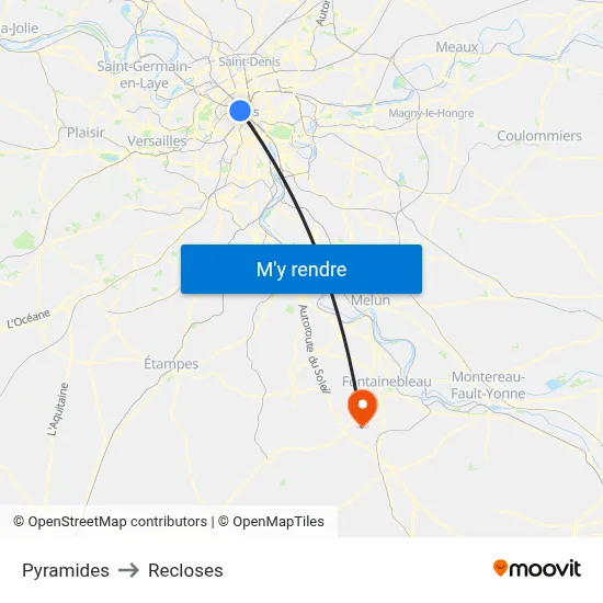 Pyramides to Recloses map