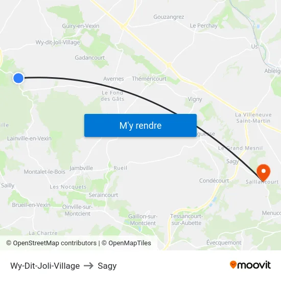 Wy-Dit-Joli-Village to Sagy map