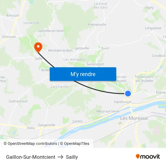 Gaillon-Sur-Montcient to Sailly map