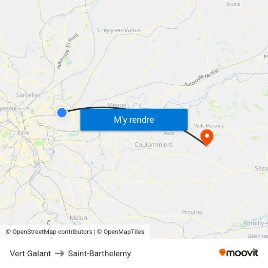 Vert Galant to Saint-Barthelemy map