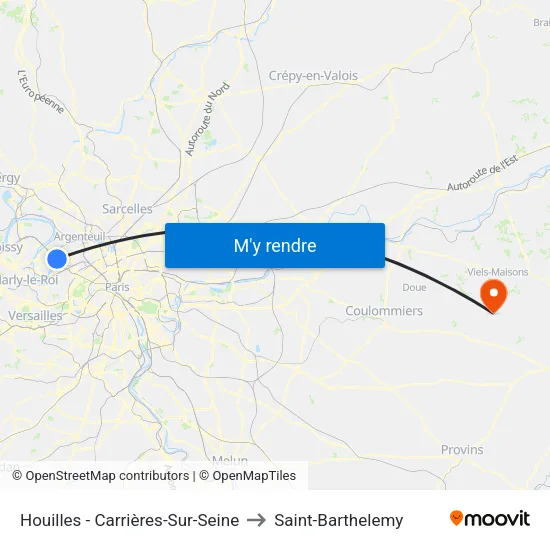 Houilles - Carrières-Sur-Seine to Saint-Barthelemy map