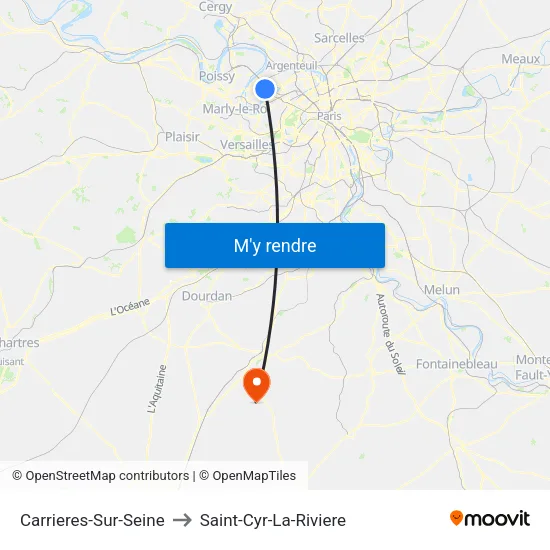 Carrieres-Sur-Seine to Saint-Cyr-La-Riviere map
