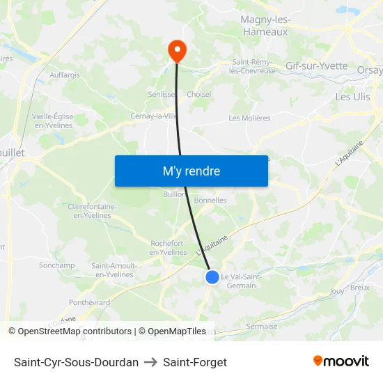 Saint-Cyr-Sous-Dourdan to Saint-Forget map