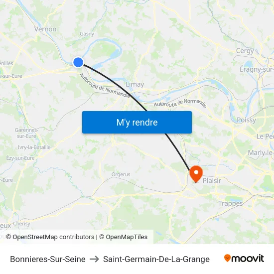 Bonnieres-Sur-Seine to Saint-Germain-De-La-Grange map