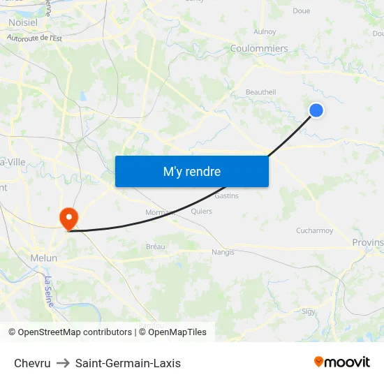 Chevru to Saint-Germain-Laxis map