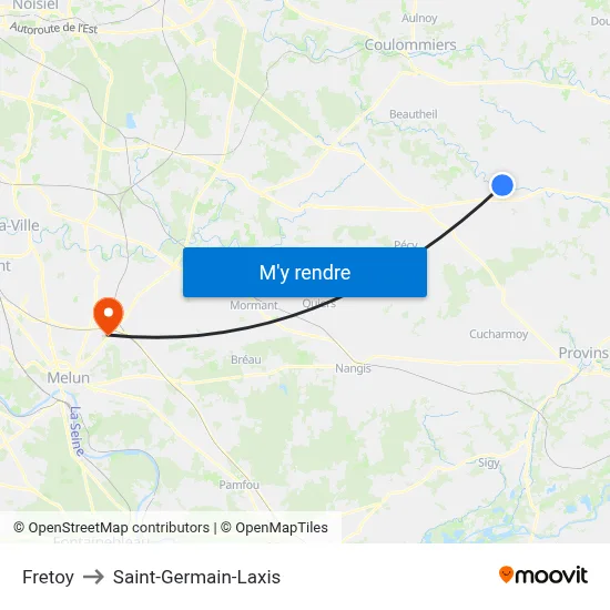 Fretoy to Saint-Germain-Laxis map