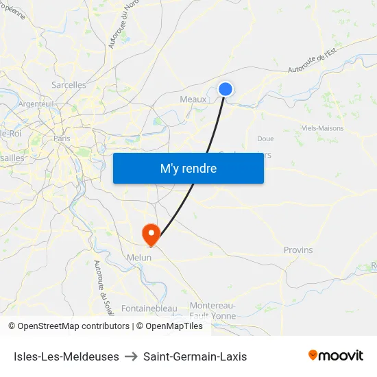 Isles-Les-Meldeuses to Saint-Germain-Laxis map