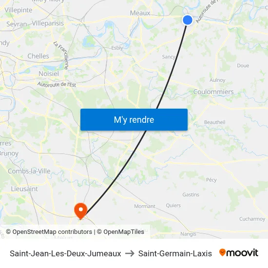 Saint-Jean-Les-Deux-Jumeaux to Saint-Germain-Laxis map