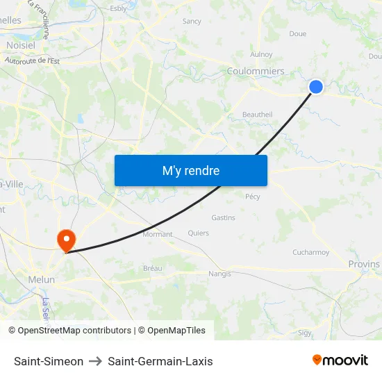 Saint-Simeon to Saint-Germain-Laxis map