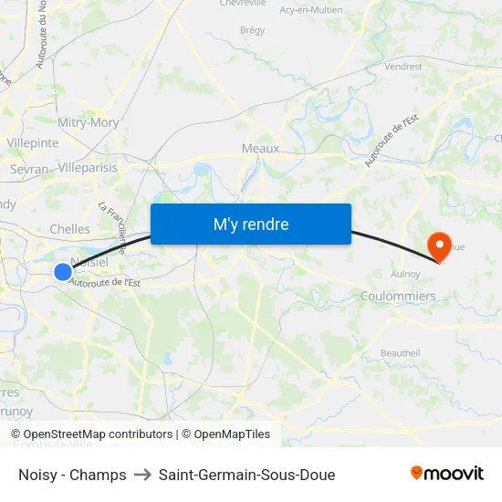 Noisy - Champs to Saint-Germain-Sous-Doue map