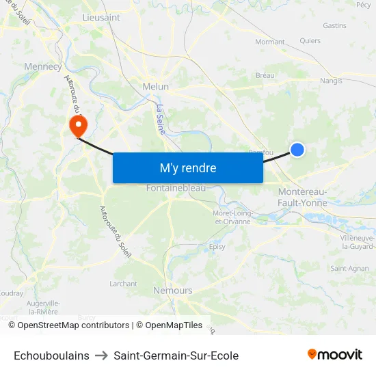 Echouboulains to Saint-Germain-Sur-Ecole map