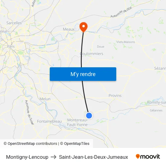Montigny-Lencoup to Saint-Jean-Les-Deux-Jumeaux map