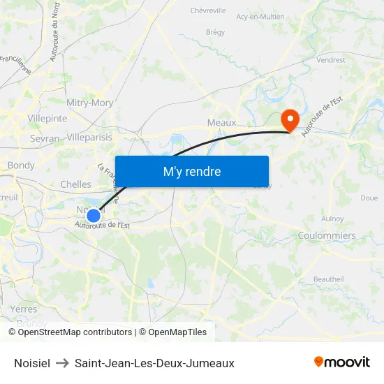 Noisiel to Saint-Jean-Les-Deux-Jumeaux map