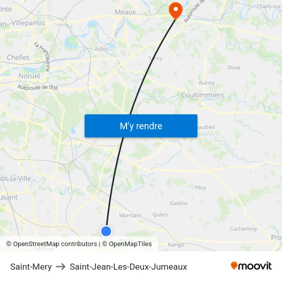 Saint-Mery to Saint-Jean-Les-Deux-Jumeaux map