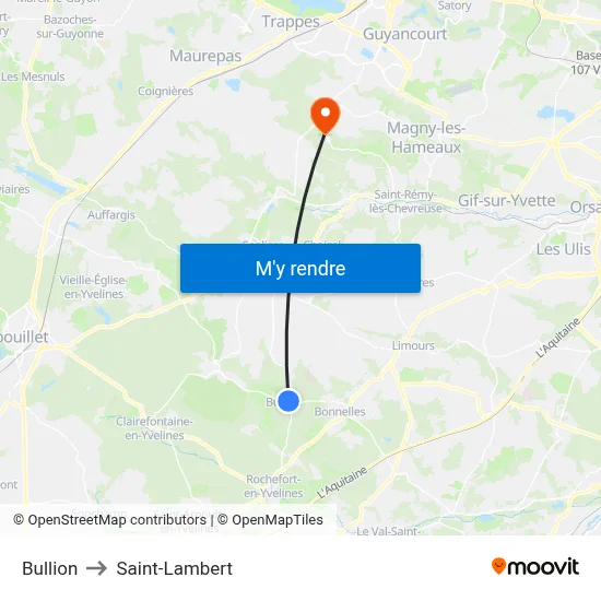 Bullion to Saint-Lambert map