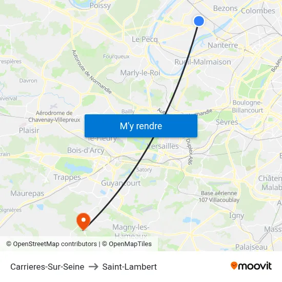Carrieres-Sur-Seine to Saint-Lambert map