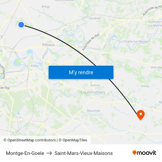 Montge-En-Goele to Saint-Mars-Vieux-Maisons map
