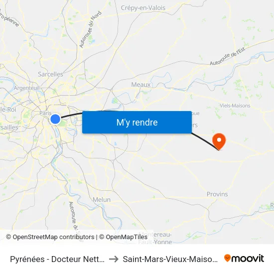 Pyrénées - Docteur Netter to Saint-Mars-Vieux-Maisons map