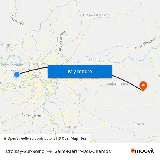 Croissy-Sur-Seine to Saint-Martin-Des-Champs map