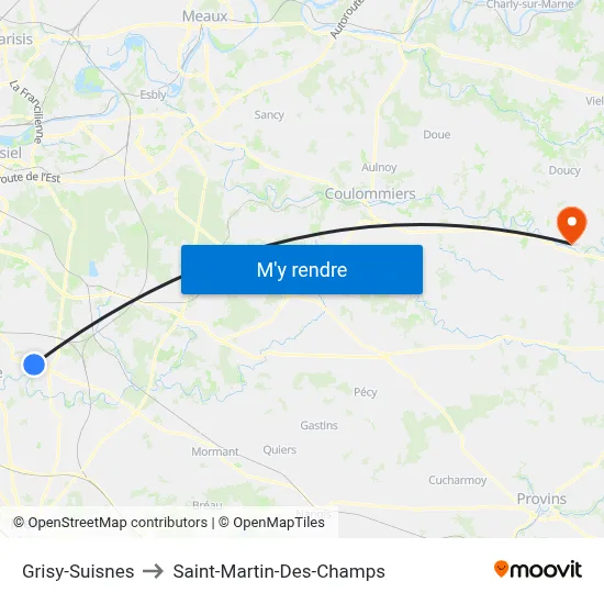 Grisy-Suisnes to Saint-Martin-Des-Champs map