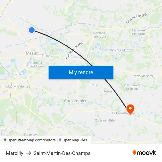 Marcilly to Saint-Martin-Des-Champs map