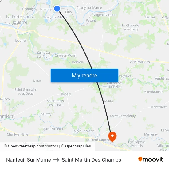 Nanteuil-Sur-Marne to Saint-Martin-Des-Champs map