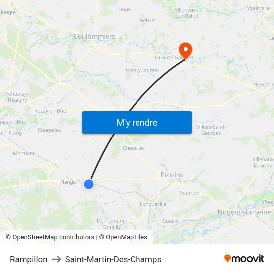 Rampillon to Saint-Martin-Des-Champs map