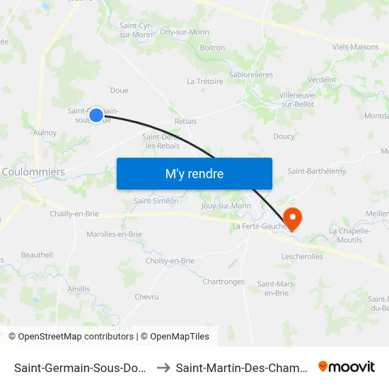 Saint-Germain-Sous-Doue to Saint-Martin-Des-Champs map