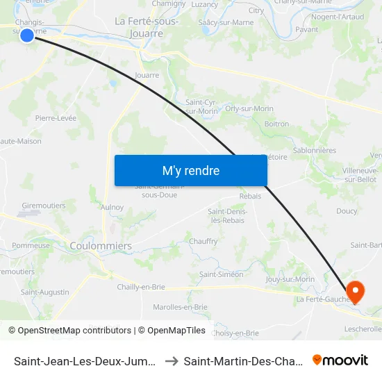 Saint-Jean-Les-Deux-Jumeaux to Saint-Martin-Des-Champs map