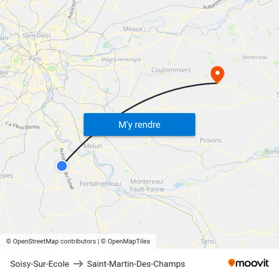 Soisy-Sur-Ecole to Saint-Martin-Des-Champs map