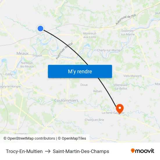 Trocy-En-Multien to Saint-Martin-Des-Champs map