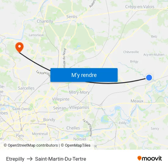 Etrepilly to Saint-Martin-Du-Tertre map