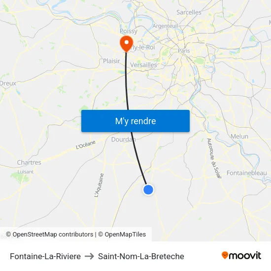 Fontaine-La-Riviere to Saint-Nom-La-Breteche map