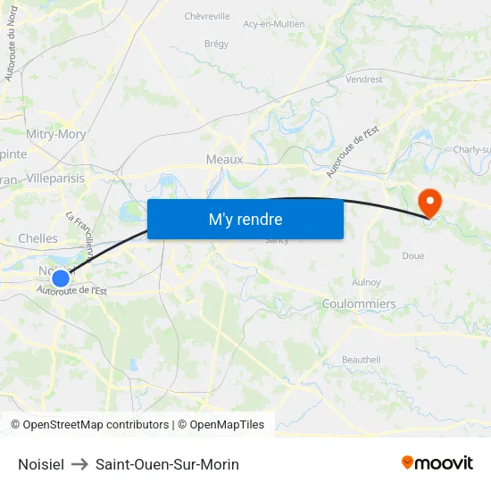 Noisiel to Saint-Ouen-Sur-Morin map