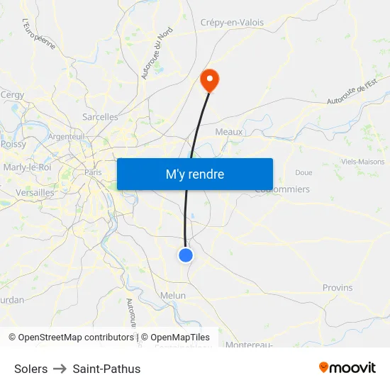 Solers to Saint-Pathus map