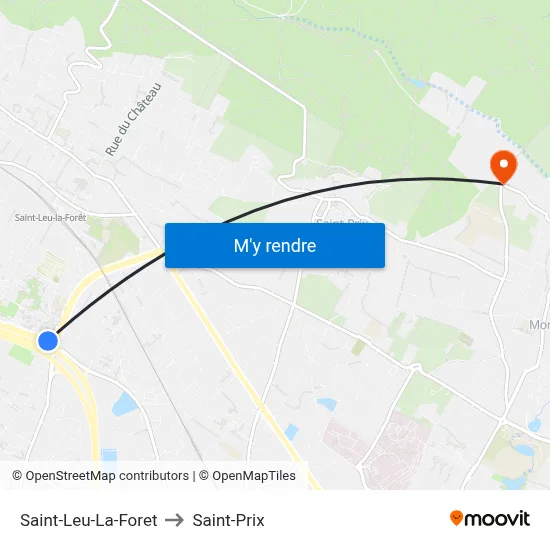 Saint-Leu-La-Foret to Saint-Prix map