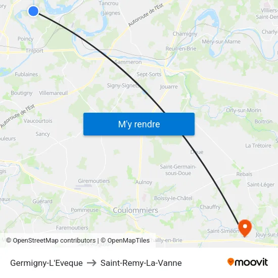 Germigny-L'Eveque to Saint-Remy-La-Vanne map