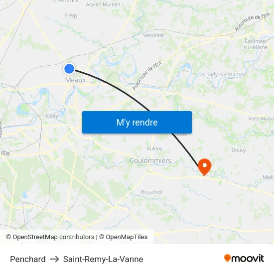 Penchard to Saint-Remy-La-Vanne map