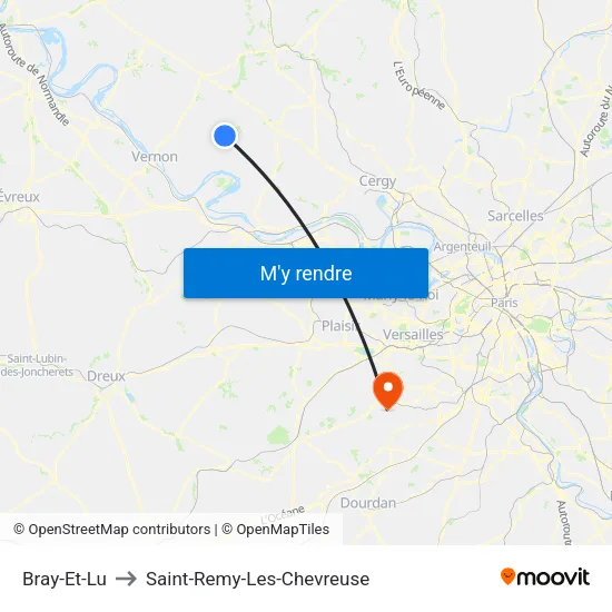 Bray-Et-Lu to Saint-Remy-Les-Chevreuse map