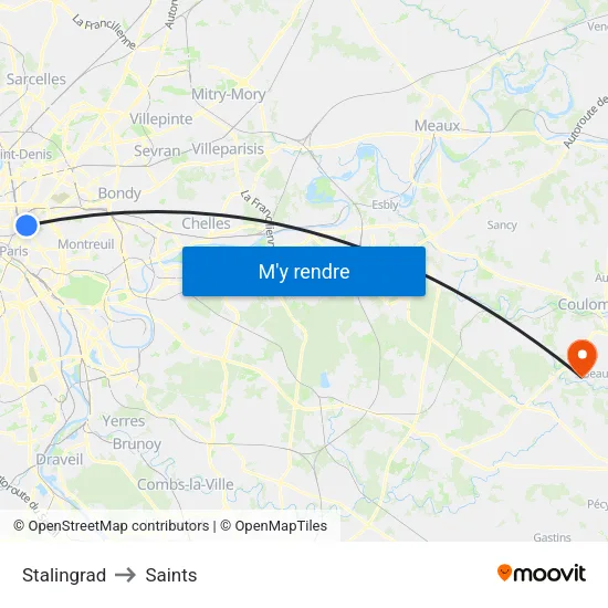 Stalingrad to Saints map