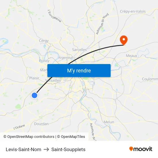 Levis-Saint-Nom to Saint-Soupplets map
