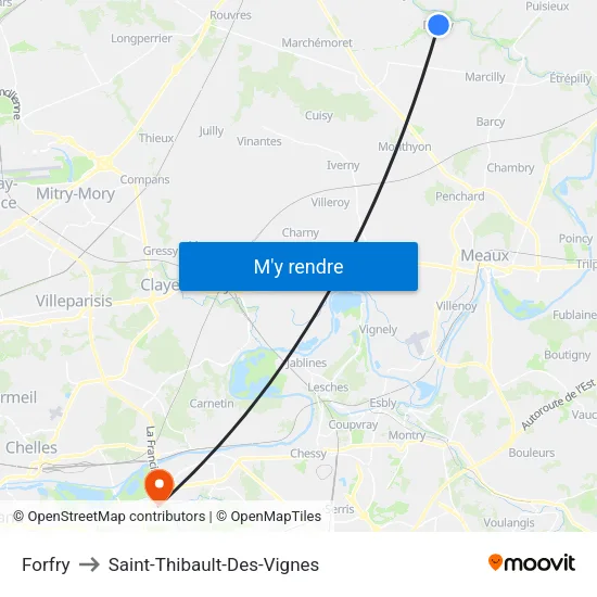 Forfry to Saint-Thibault-Des-Vignes map