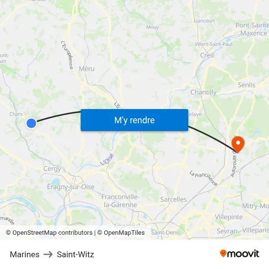 Marines to Saint-Witz map