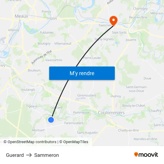 Guerard to Sammeron map