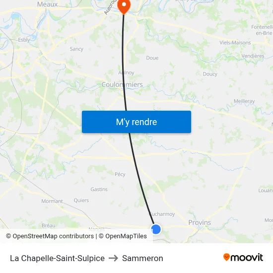 La Chapelle-Saint-Sulpice to Sammeron map