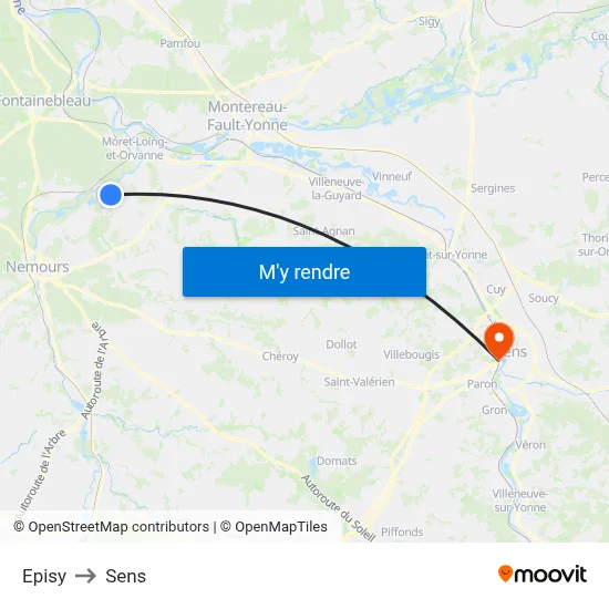Episy to Sens map