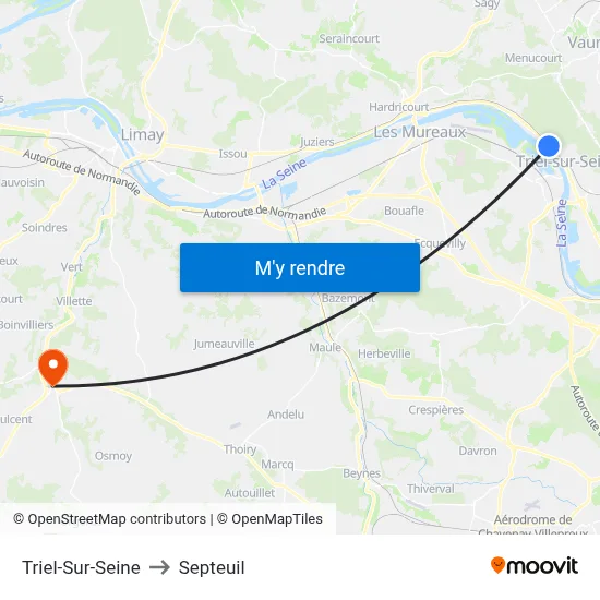 Triel-Sur-Seine to Septeuil map