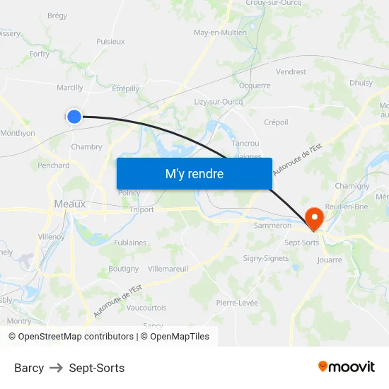 Barcy to Sept-Sorts map