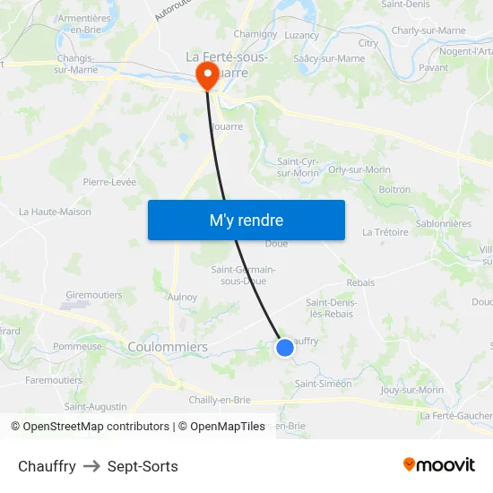Chauffry to Sept-Sorts map