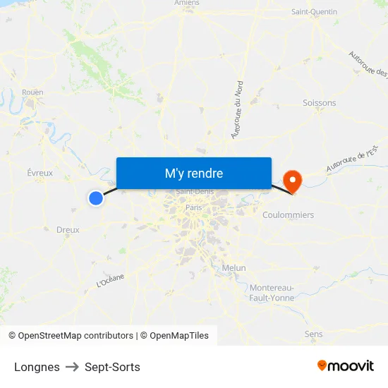 Longnes to Sept-Sorts map